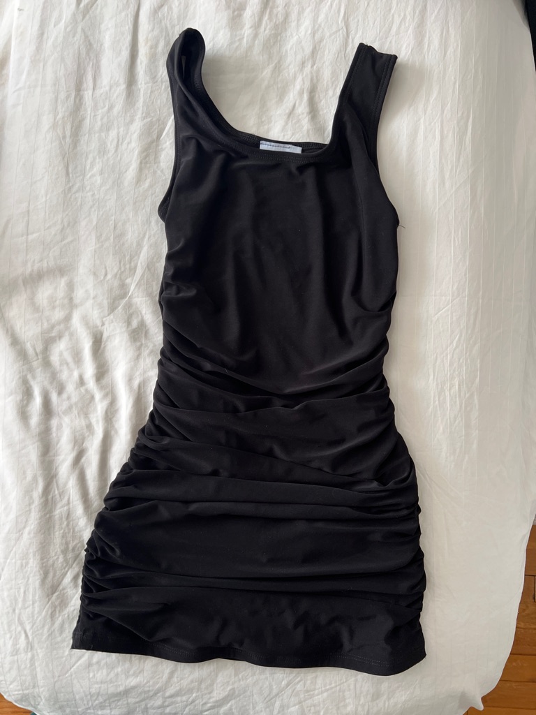 Cheryl Creations Kids Black Ruched Bodycon Dress